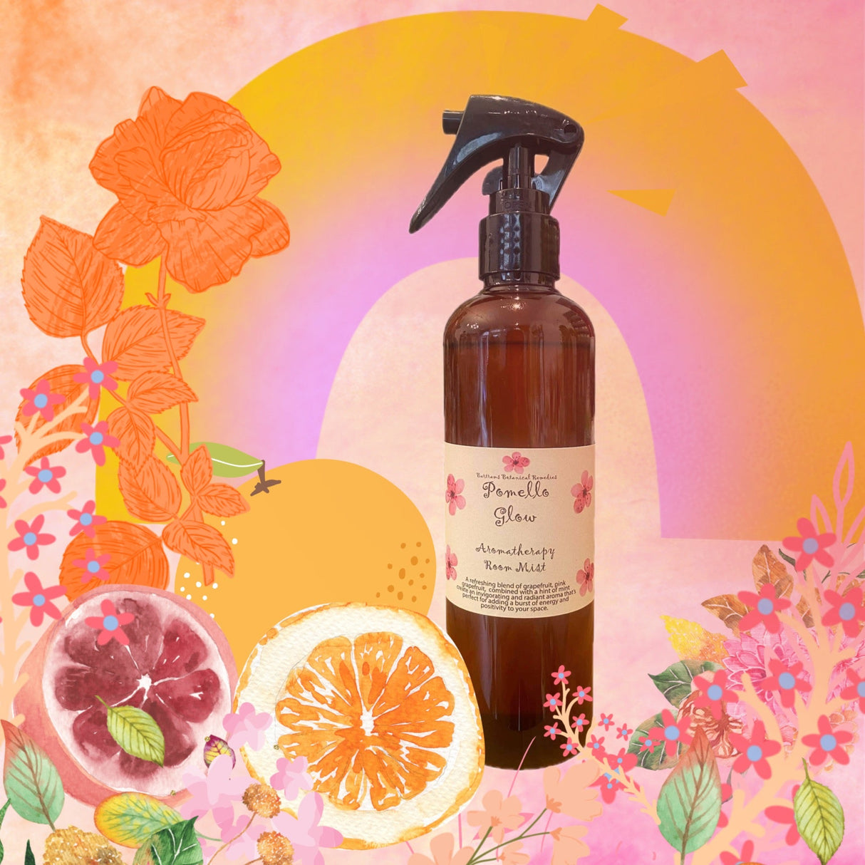 Pomelo Glow Aromatherapy Room Spray 250ml - LoveHerbsOnTheHill.com