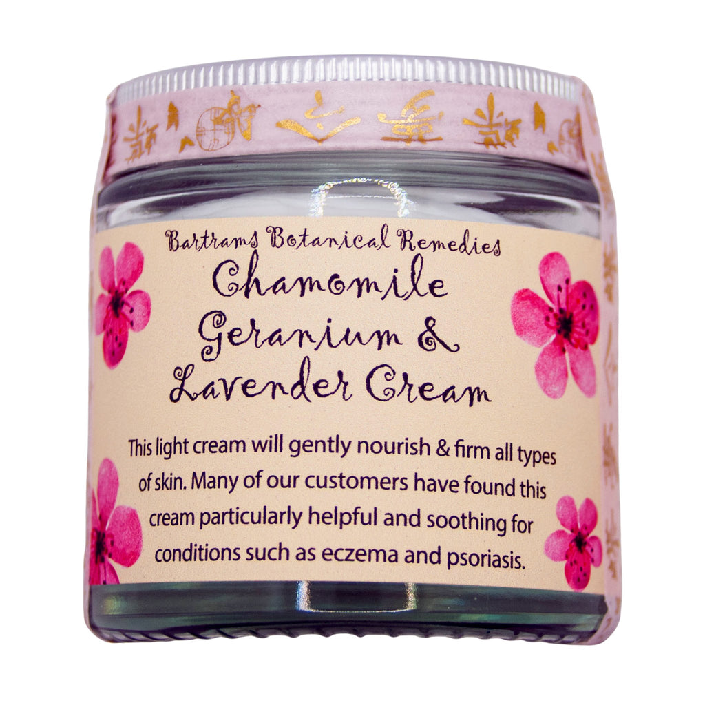 100ml Chamomile Geranium & Lavender Cream - LoveHerbsOnTheHill.com