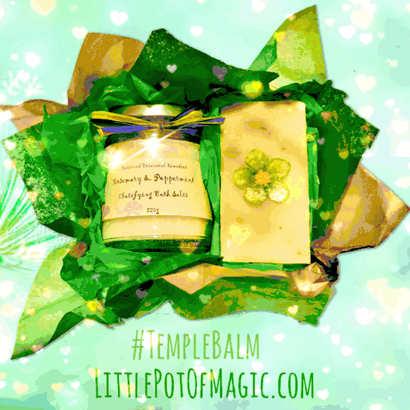 Rosemary & Peppermint Bath Salt & Soap Box (TempleBalmMix) - LoveHerbsOnTheHill.com