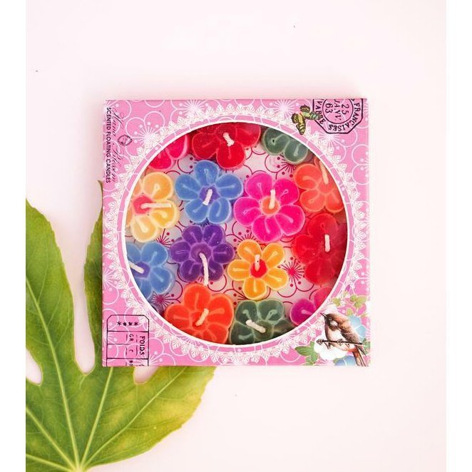 Assorted Flower Floating Scented Candles - LoveHerbsOnTheHill.com