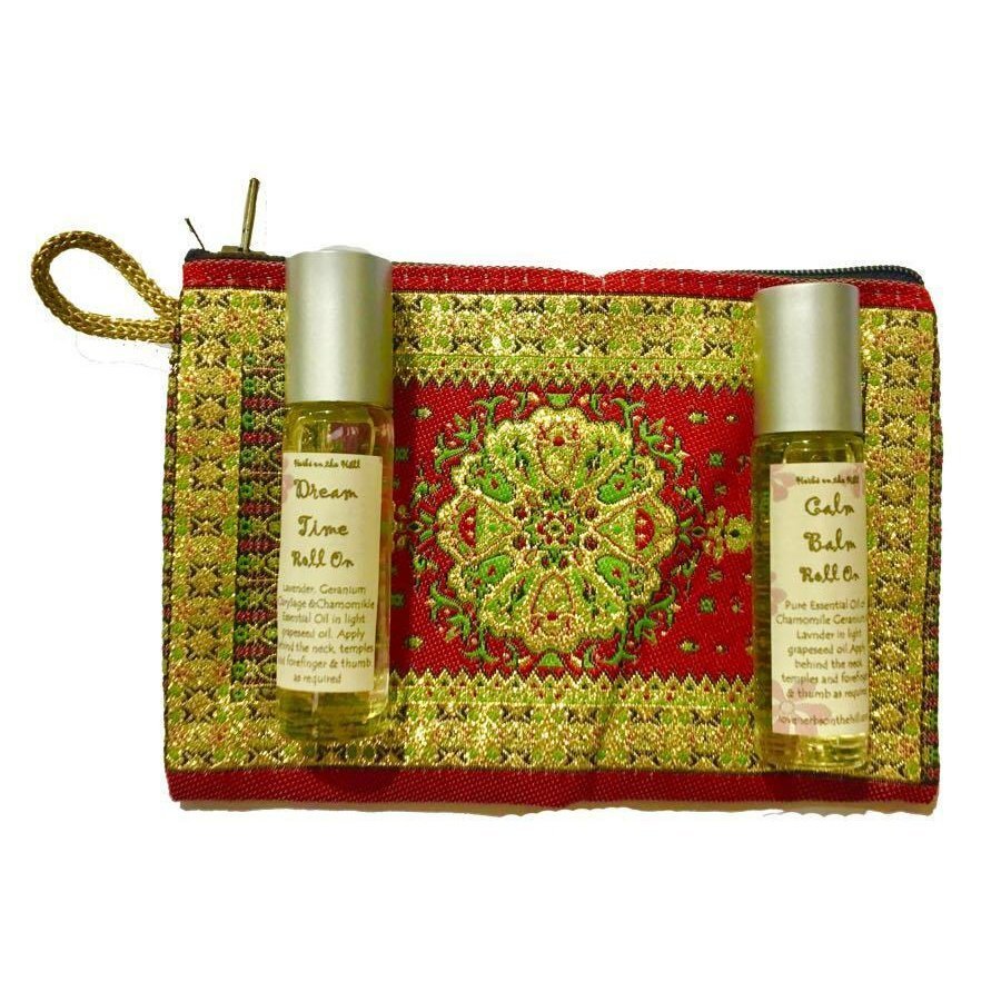 Calm Balm & Dreamtime Roll-On Purse Set - LoveHerbsOnTheHill.com