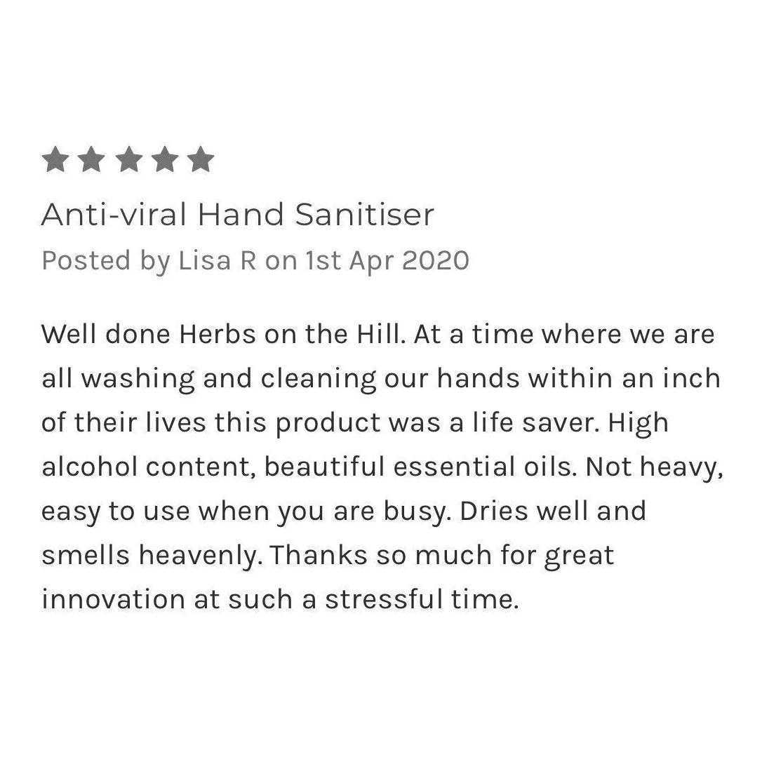 Citrus Fresh Hand Sanitiser Mist 100ml. Certified Anti Viral and Anti Bacterial - LoveHerbsOnTheHill.com