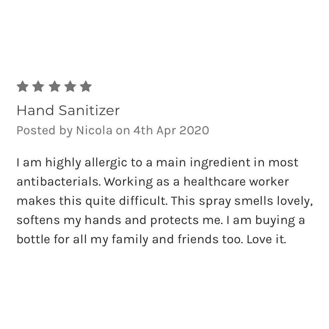 Citrus Fresh Hand Sanitiser Mist 100ml. Certified Anti Viral and Anti Bacterial - LoveHerbsOnTheHill.com