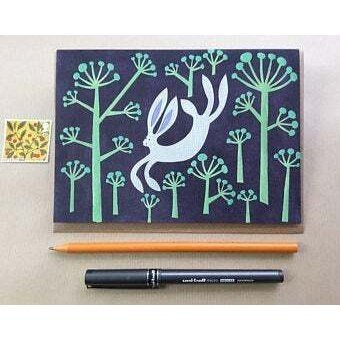 Cow Parsley & Hare Card - LoveHerbsOnTheHill.com