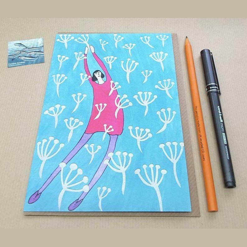 Floating On A Summer Breeze Card - LoveHerbsOnTheHill.com