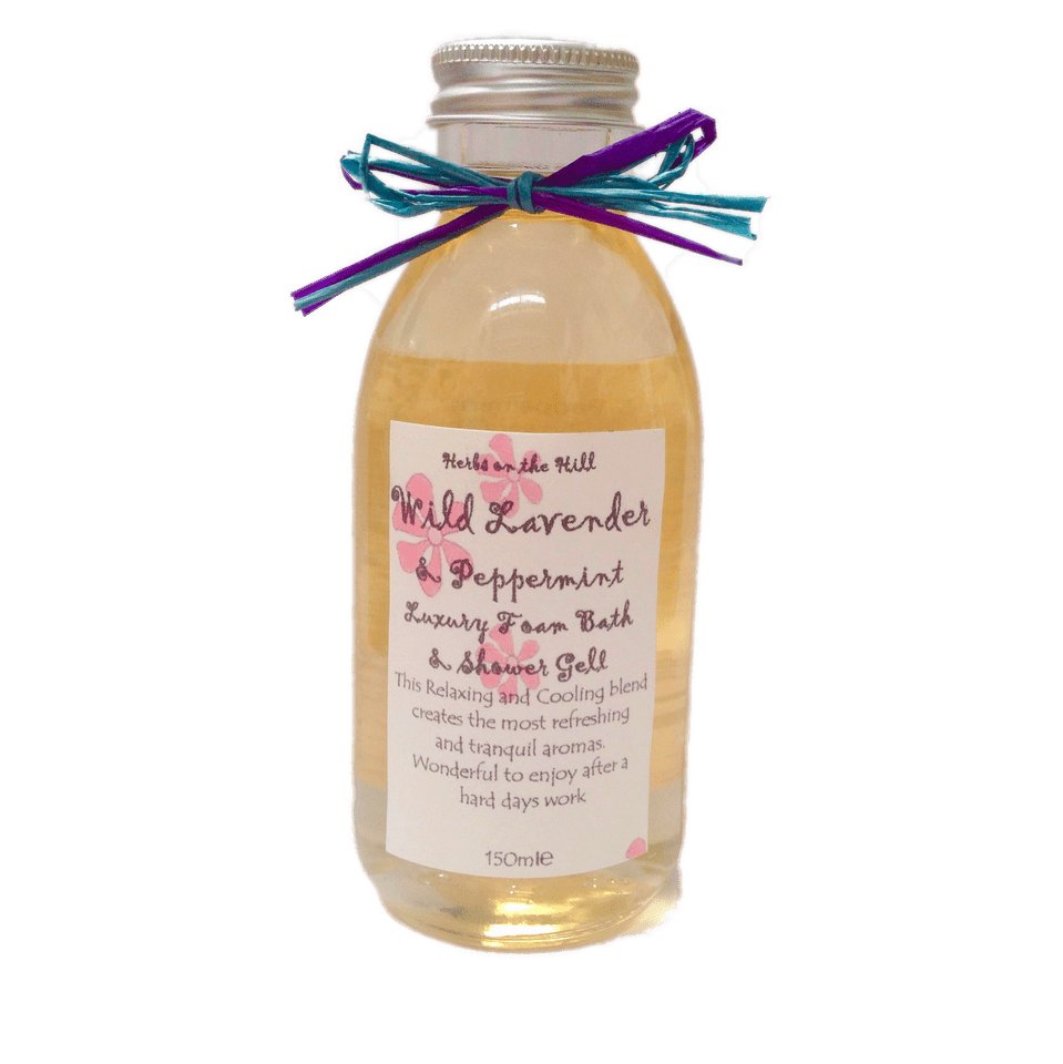 Lavender & Mint Foam Bath & Shower Gel - LoveHerbsOnTheHill.com
