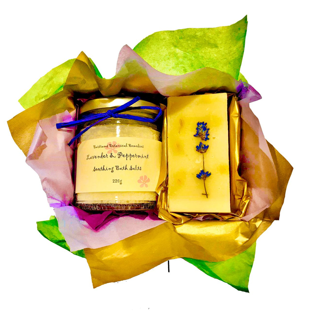 Lavender & Peppermint Bath Salt & Soap Box - LoveHerbsOnTheHill.com