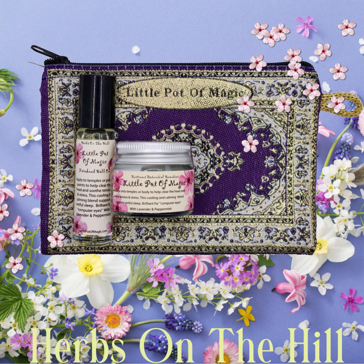 Little Pot Of Magic Jar & Roll-On Purse Set - LoveHerbsOnTheHill.com