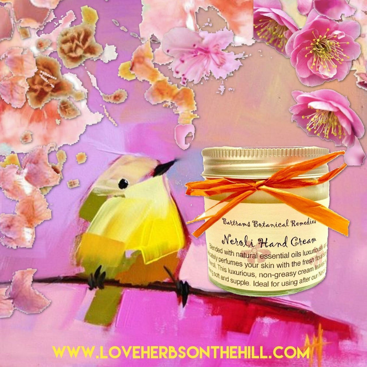 Neroli Hand and Face Cream 30ml - LoveHerbsOnTheHill.com