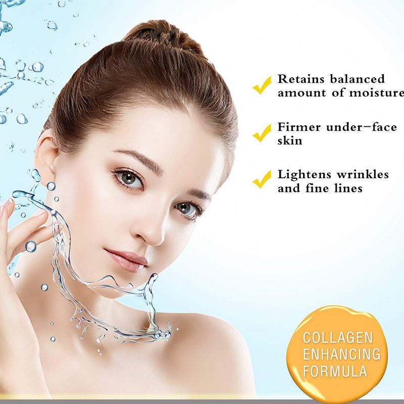 NEW 24K Gold Face Mask - Enriched with Collagen and Rose pack of 5 - LoveHerbsOnTheHill.com