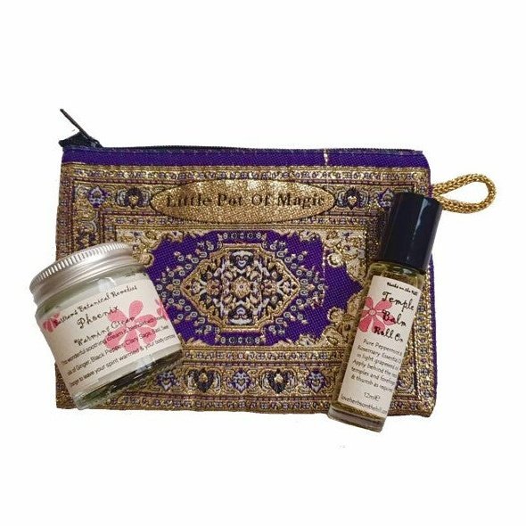 NEW Phoenix Purse Set with Phoenix Cream & Temple Balm Roll-On (No Lavender) - LoveHerbsOnTheHill.com