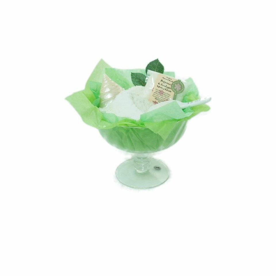 Peppermint & Eucalyptus Bath Salts 220g - LoveHerbsOnTheHill.com