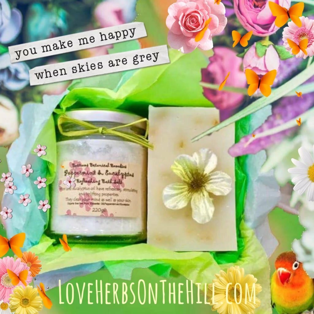 Peppermint & Eucalyptus Soap and Salt Box - LoveHerbsOnTheHill.com