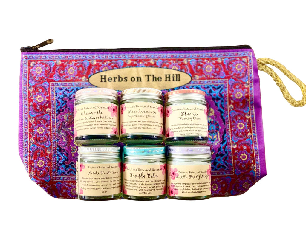 Set of 6 Dream Creams in Gorgeous Limited Edition Bag - LoveHerbsOnTheHill.com