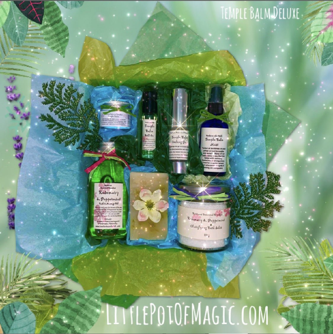 Temple Balm Deluxe Gift Set in Limited Edition Bag - LoveHerbsOnTheHill.com