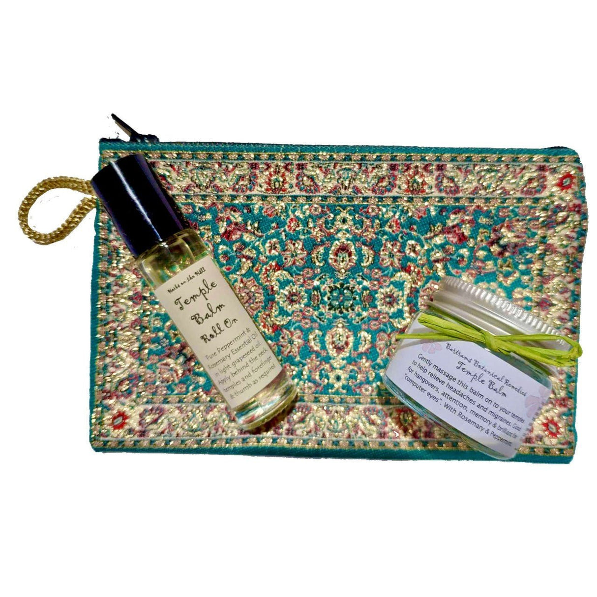 Temple Balm Jar & Roll-On Purse Set - LoveHerbsOnTheHill.com