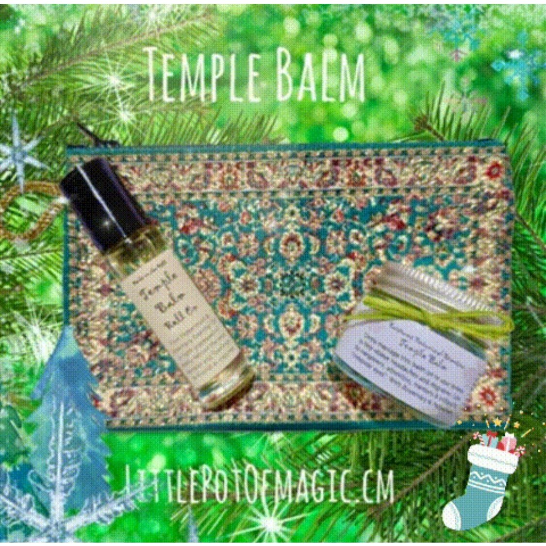 Temple Balm Jar & Roll-On Purse Set - LoveHerbsOnTheHill.com