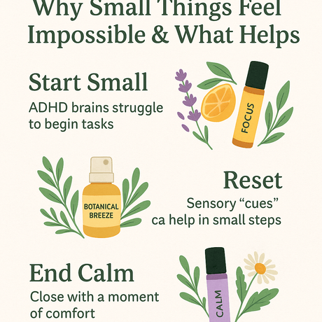 ADHD Task Paralysis: Why Small Things Feel Impossible & What Helps - LoveHerbsOnTheHill.com