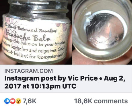 Headache Balm by Herbs on the Hill | Now Little Pot of Magic - LoveHerbsOnTheHill.com