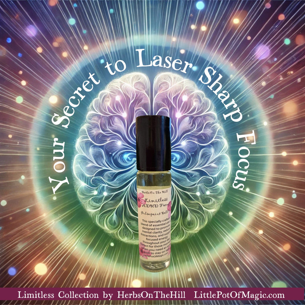 11ml Limitless ADHD Focus Roll On - Your Secret to Laser Sharp Focus - LoveHerbsOnTheHill.com