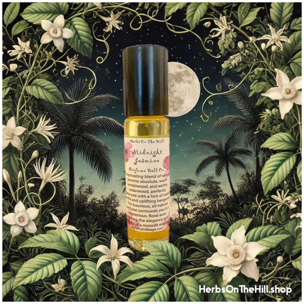 11ml Midnight Jasmine Perfume Roll - On - LoveHerbsOnTheHill.com