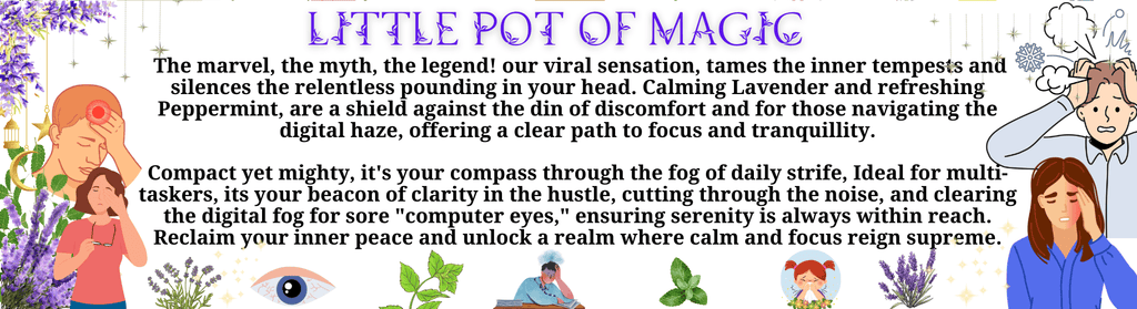 15ml Little Pot Of Magic: Silence the Storm, breathe in tranquillity - LoveHerbsOnTheHill.com