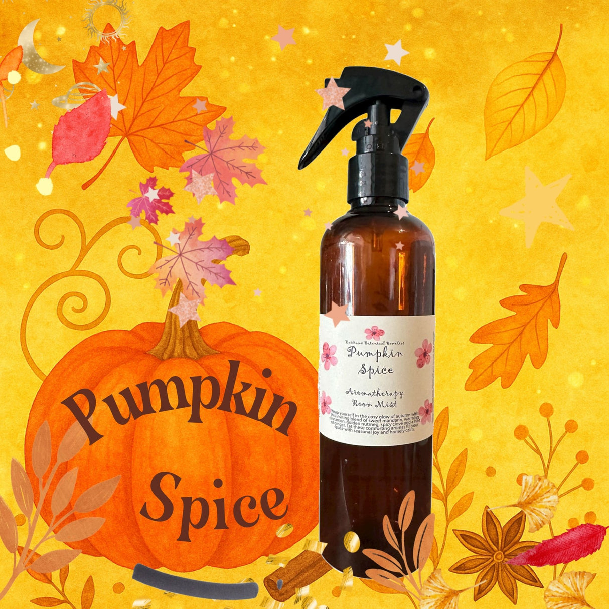 Pumpkin Spice Aromatherapy Room Spray 250ml - LoveHerbsOnTheHill.com