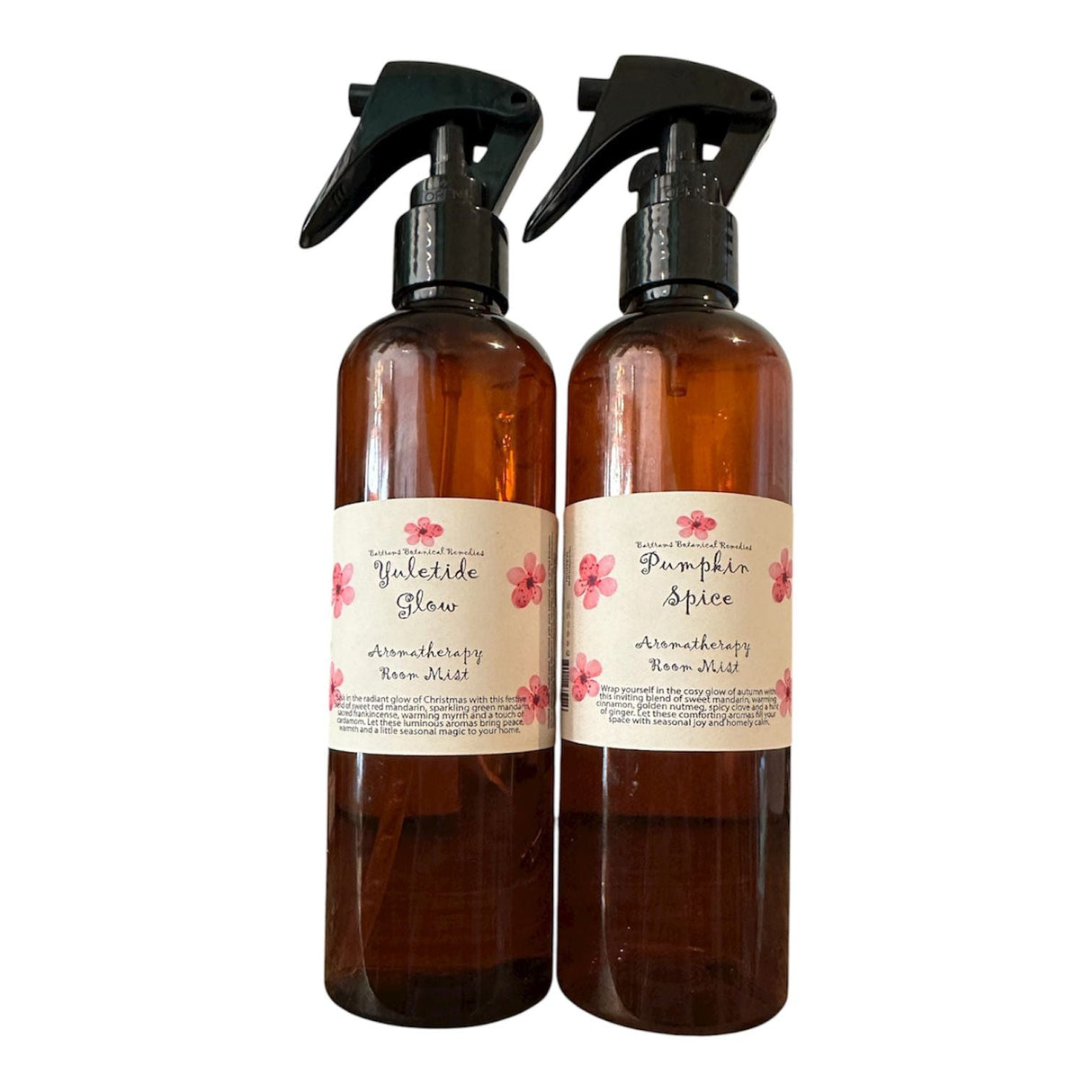 Pumpkin Spice & Yuletide Glow Spray Duo. Set of 2 Aromatherapy Room Sprays - LoveHerbsOnTheHill.com