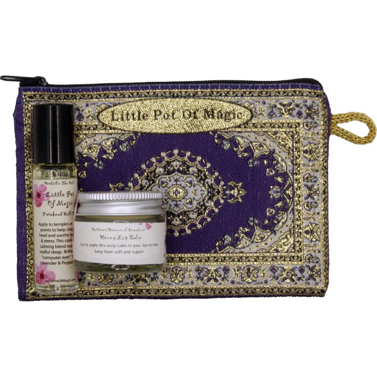 Little Pot Of Magic Roll-On & Honey Lip Balm Purse Set - LoveHerbsOnTheHill.com