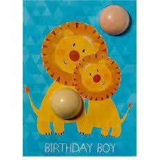 Birthday Boy Lion Blaster Card - LoveHerbsOnTheHill.com