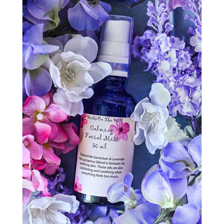 Calming Mist with Chamomile, Geranium & Lavender 50ml - LoveHerbsOnTheHill.com