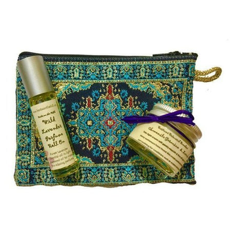 Chamomile Geranium & Lavender Cream and Wild Lavender RollOn Purse Set - LoveHerbsOnTheHill.com