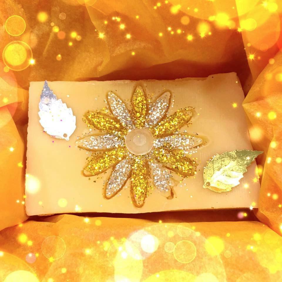 Golden Flower Soap Box - LoveHerbsOnTheHill.com