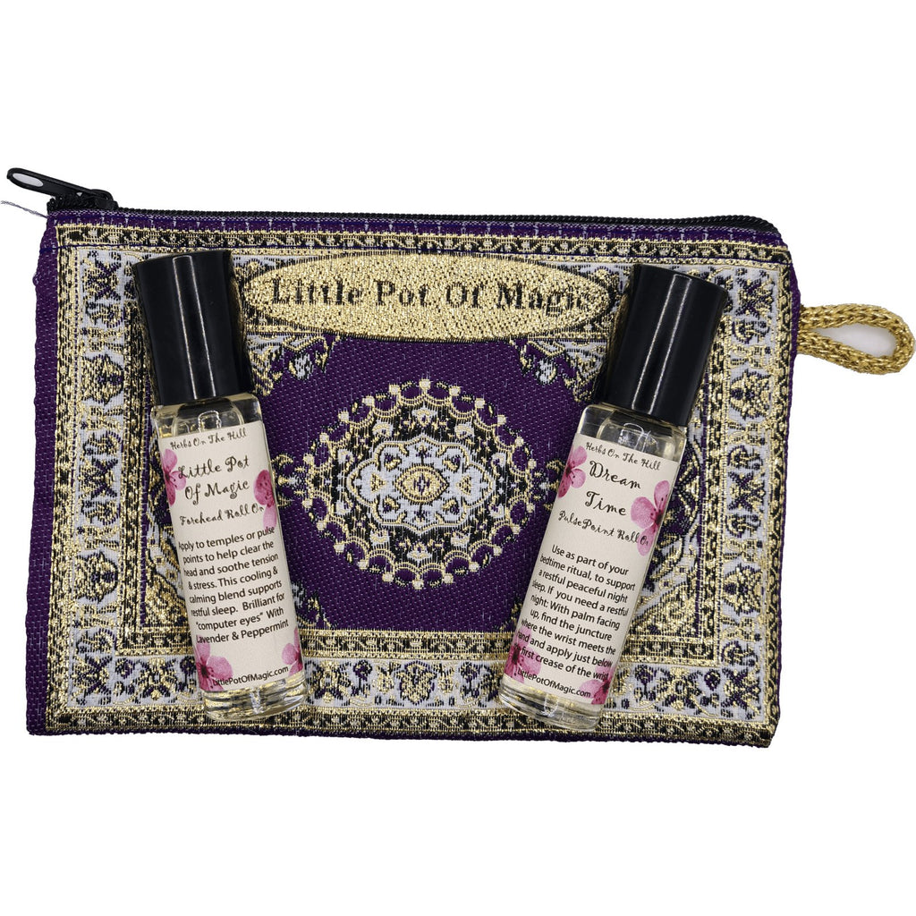 Little Pot Of Magic Roll-On & Dreamtime Roll-On Purse Set - LoveHerbsOnTheHill.com