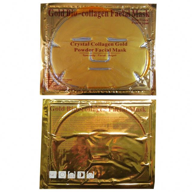 NEW 24K Gold Face Mask - Enriched with Collagen and Rose pack of 5 - LoveHerbsOnTheHill.com