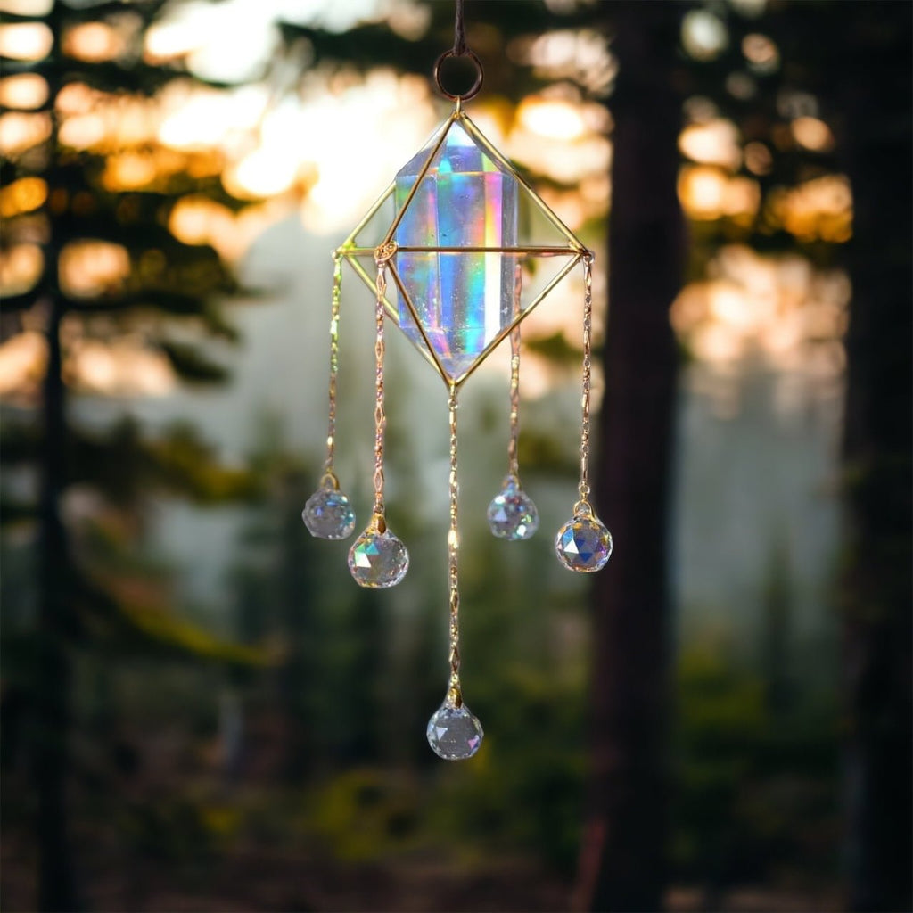 NEW Rainbow Crystal Sun Prism Chandalier - LoveHerbsOnTheHill.com