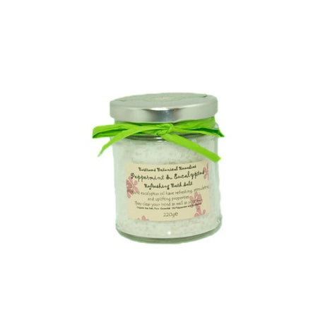 Peppermint & Eucalyptus Bath Salts 220g - LoveHerbsOnTheHill.com