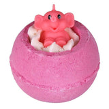 Pink Elephants and Lemonade Bath Bomb - LoveHerbsOnTheHill.com