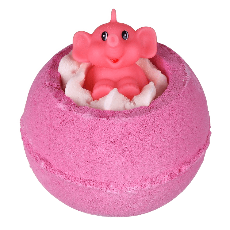 Pink Elephants and Lemonade Bath Bomb - LoveHerbsOnTheHill.com