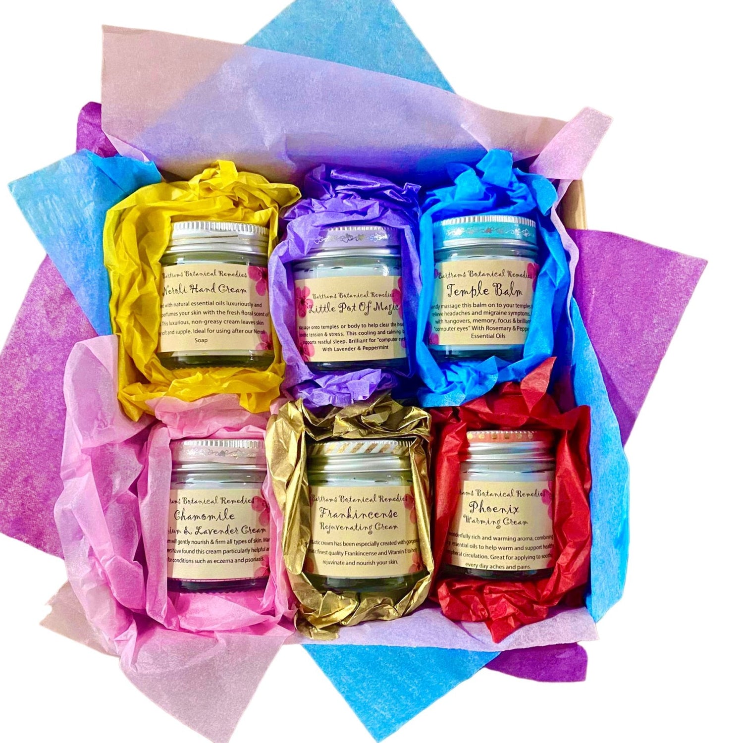 Set of 6 Dream Creams in Gorgeous Limited Edition Bag - LoveHerbsOnTheHill.com
