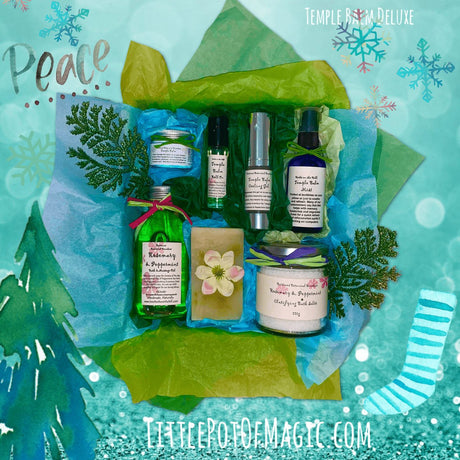 Temple Balm Deluxe Gift Set in Limited Edition Bag - LoveHerbsOnTheHill.com