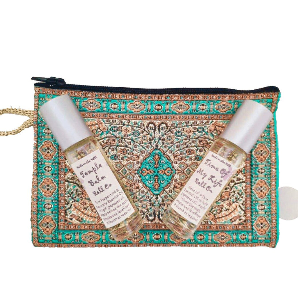 Temple Balm Roll-On & Time Of My Life Roll-On Purse Set - LoveHerbsOnTheHill.com