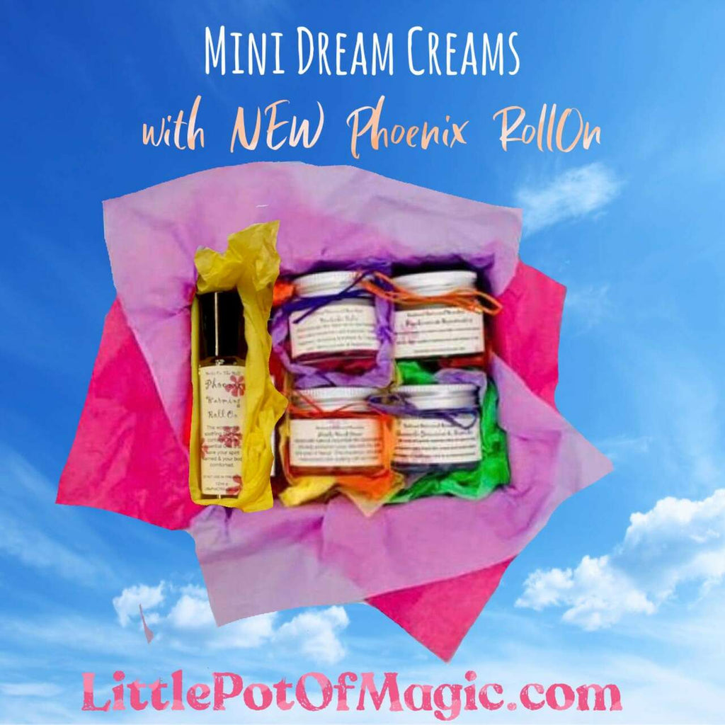 The Mini Dream Creams Taster Box with New Phoenix Roll-On - LoveHerbsOnTheHill.com